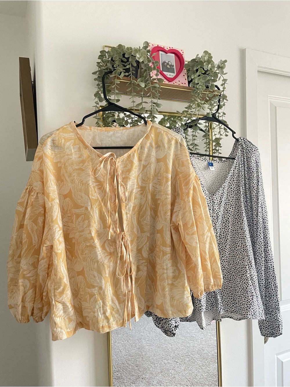 Yellow & Blue Floral Women's Top Bundle